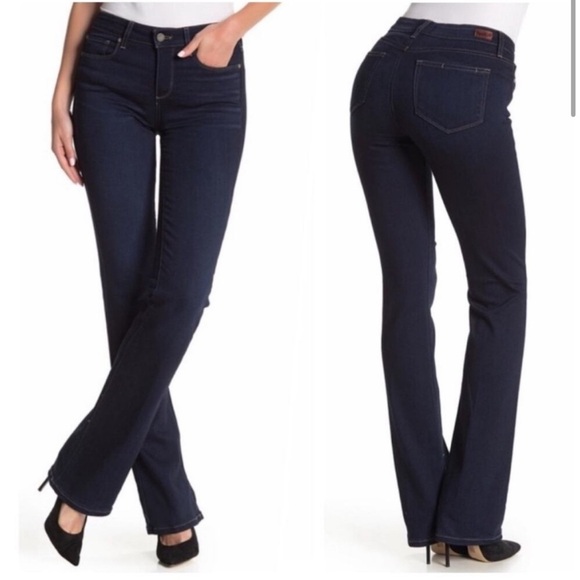Paige manhattan mid rise luxuriously soft flawless fit slim boot jeans. Size 26 - Picture 1 of 13